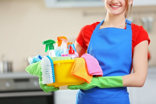 Crewshill Carpet Cleaners team providing careful carpet cleaning services