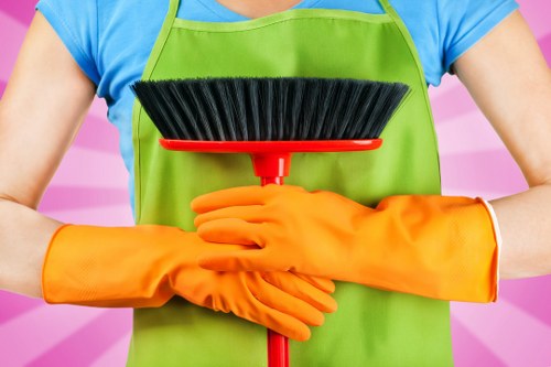 Professional Crewshill carpet cleaners refreshing a home carpet